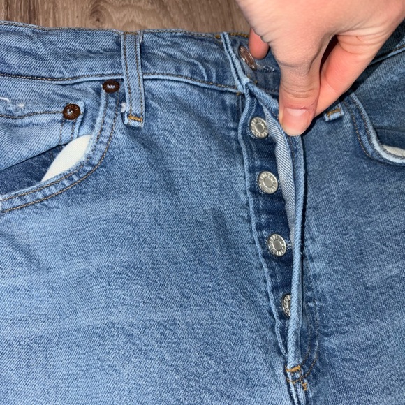 AGOLDE high rise button closer jeans - Picture 2 of 3